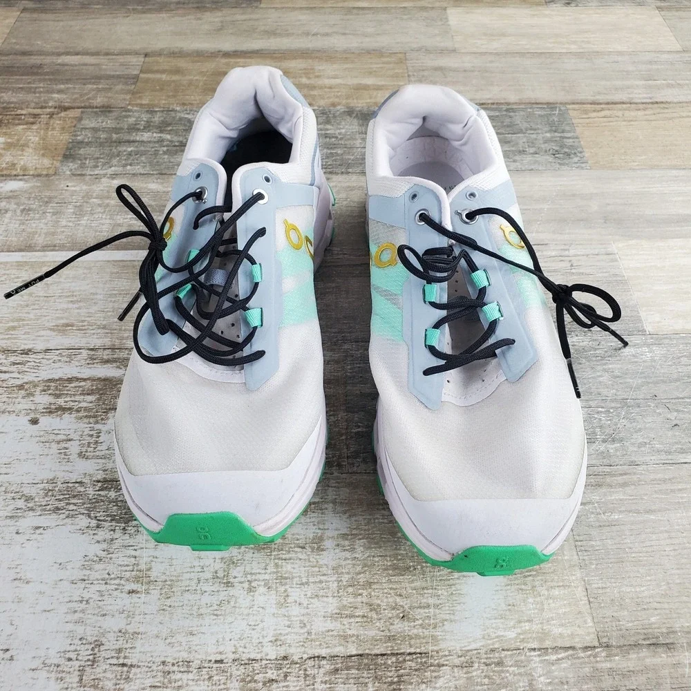ON Cloudvista CN Frost Parakeet Mens Shoes Sz 10 White Green Lace Up Sneakers